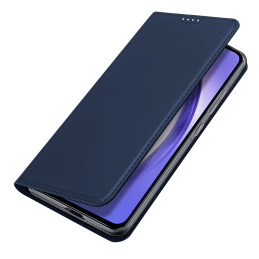 „Dux Ducis Skin Pro“ dėklas, skirtas „Samsung Galaxy A55 5G“ su atlenkimu ir kortelių lizdu – mėlynas