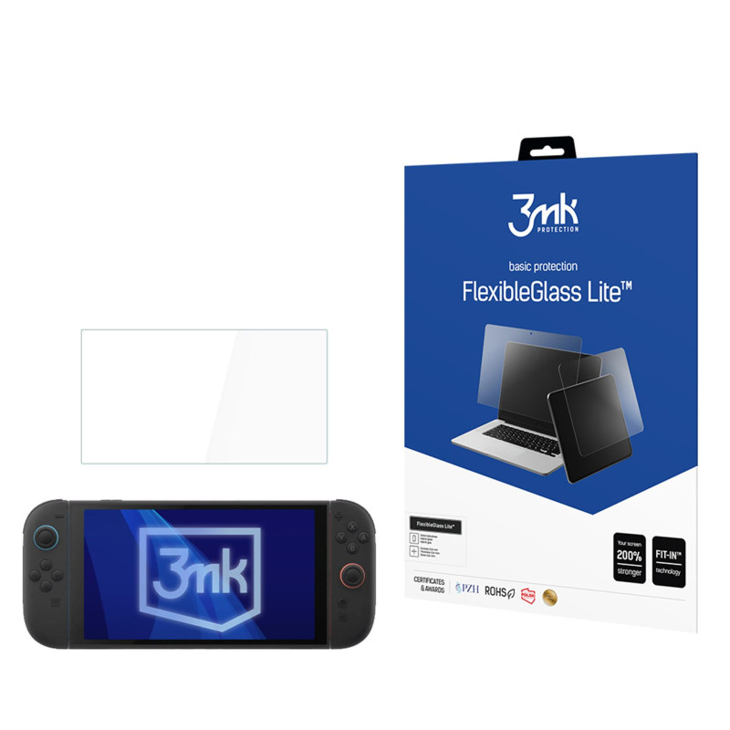 Hibridinis stiklas 3mk FlexibleGlass Lite, skirtas Nintendo Switch 2