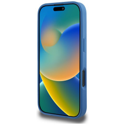„Guess 4G Circle Classic Logo MagSafe“ dėklas, skirtas „iPhone 16 Pro Max“ – mėlynas