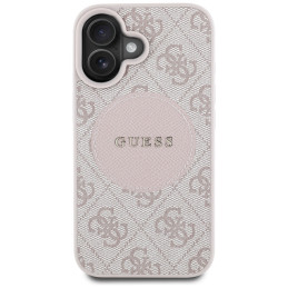 „Guess 4G Circle Classic Logo MagSafe iPhone 16“ dėklas – rožinis