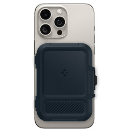 „Spigen Lock Fit MagSafe“ kortelių dėklas – tamsiai mėlynas