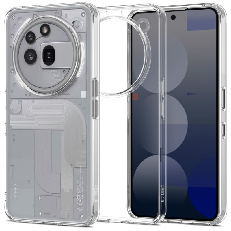 „Tech-Protect FlexAir Hybrid“ dėklas, skirtas „Nothing Phone 3A Pro“ – skaidrus