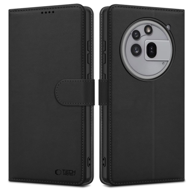 „Tech-Protect“ piniginės dėklas, skirtas „Nothing Phone 3A Pro“ – matinės juodos spalvos