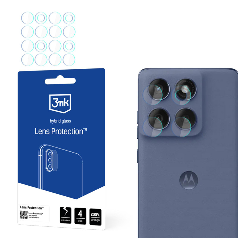 3mk objektyvo apsaugos hibridinio fotoaparato objektyvo stiklas, skirtas „Motorola Edge 60 Fusion“