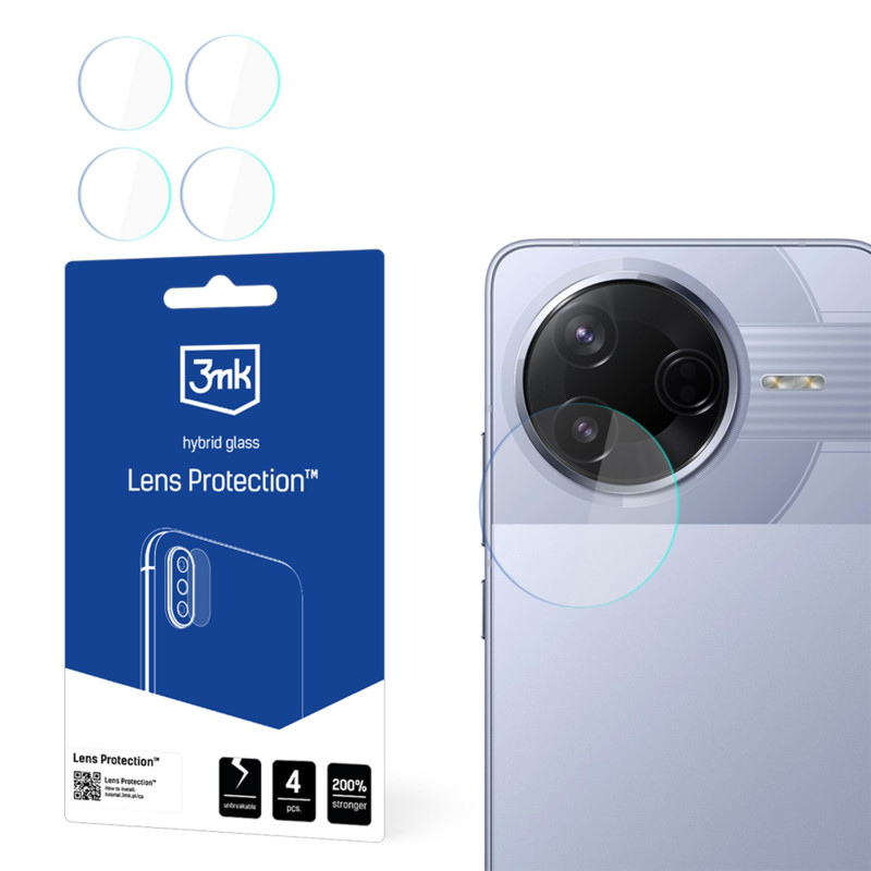 Hibridinis stiklas kameros objektyvui, 3mk objektyvo apsaugai, skirtas „Xiaomi Poco F7 Pro“