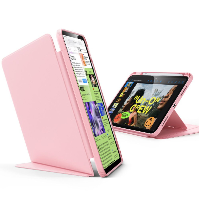ESR atverčiamas hibridinis dėklas, skirtas iPad 10.9" 2022 (10-osios kartos) / 11" 2025 (11-osios kartos) – rožinis