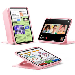 ESR atverčiamas hibridinis dėklas, skirtas iPad 10.9" 2022 (10-osios kartos) / 11" 2025 (11-osios kartos) – rožinis