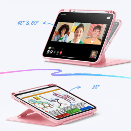 ESR atverčiamas hibridinis dėklas, skirtas iPad 10.9" 2022 (10-osios kartos) / 11" 2025 (11-osios kartos) – rožinis