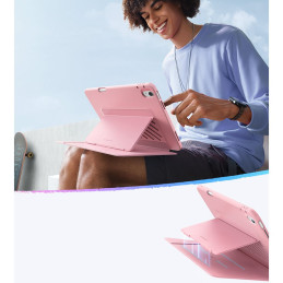 ESR atverčiamas hibridinis dėklas, skirtas iPad 10.9" 2022 (10-osios kartos) / 11" 2025 (11-osios kartos) – rožinis
