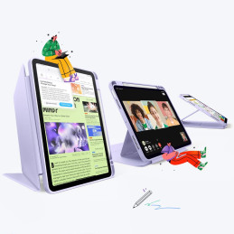 ESR atverčiamas hibridinis dėklas, skirtas iPad 10.9" 2020-2022 (4 / 5 kartos) / 11" 2024-2025 (6 / 7 kartos) – violetin...