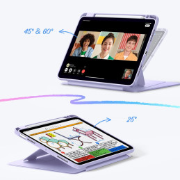 ESR atverčiamas hibridinis dėklas, skirtas iPad 10.9" 2020-2022 (4 / 5 kartos) / 11" 2024-2025 (6 / 7 kartos) – violetin...