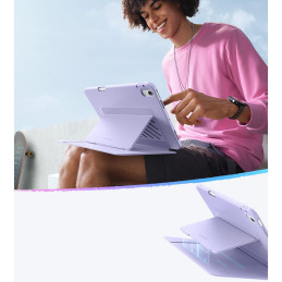 ESR atverčiamas hibridinis dėklas, skirtas iPad 10.9" 2020-2022 (4 / 5 kartos) / 11" 2024-2025 (6 / 7 kartos) – violetin...