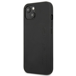 AMG Leather Hot Stamped dėklas iPhone 13 mini - juodas