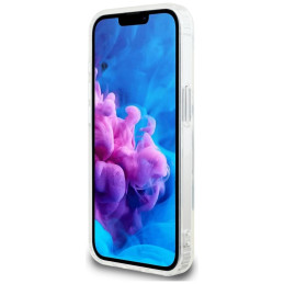 „Guess IML Glitter Circle MagSafe iPhone 16e“ dėklas – skaidrus