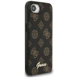 „Guess Peony Script Logo MagSafe iPhone 16e“ dėklas, juodas