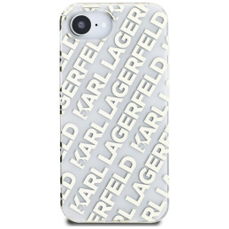 Karl Lagerfeld IML Repeat Logo iPhone 16e dėklas – auksinis