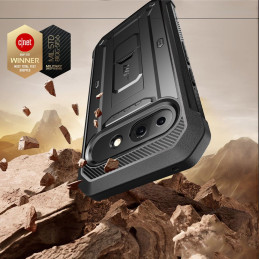 „Supcase Unicorn Beetle Pro“ dėklas, skirtas „Google Pixel 9A“ – juodas