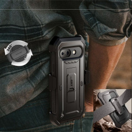 „Supcase Unicorn Beetle Pro“ dėklas, skirtas „Google Pixel 9A“ – juodas