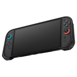 „Spigen Rugged Armor“ dėklas, skirtas „Nintendo Switch 2“ - matinės juodos spalvos