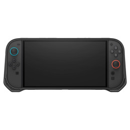 „Spigen Rugged Armor“ dėklas, skirtas „Nintendo Switch 2“ - matinės juodos spalvos