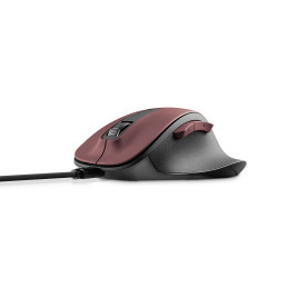 Hama MW-500 V2 belaidė pelė su baterija - bordo spalvos