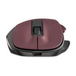 Hama MW-500 V2 belaidė pelė su baterija - bordo spalvos