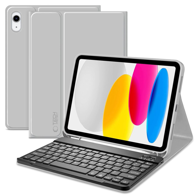 „Tech-Protect SC Pen + Keyboard“ dėklas, skirtas „iPad 10.9" 2022“ (10-osios kartos) / „11" 2025“ (11-osios kartos) – pi...