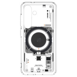 „Spigen Ultra Hybrid Mag“ dėklas, skirtas „Samsung Galaxy S25 Neo One“ – skaidrus