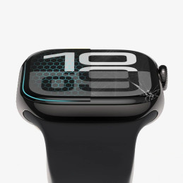 „Tech-Protect Glass Flex+“ 2 hibridinių stiklų pakuotė, skirta „Garmin Vivoactive 6“ – juoda