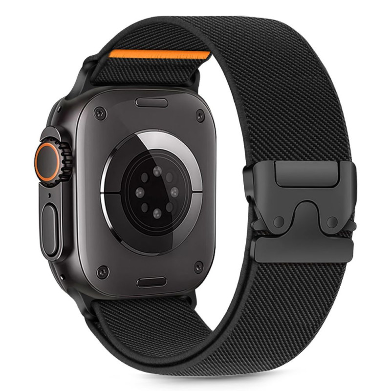 „Tech-Protect“ nailono užsegimas „Apple Watch 44 / 45 / 46 / 49 mm“ – juodas