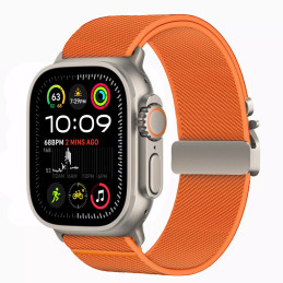 „Tech-Protect“ nailono užsegimas „Apple Watch 44/ 45/ 46/ 49 mm“ – oranžinis