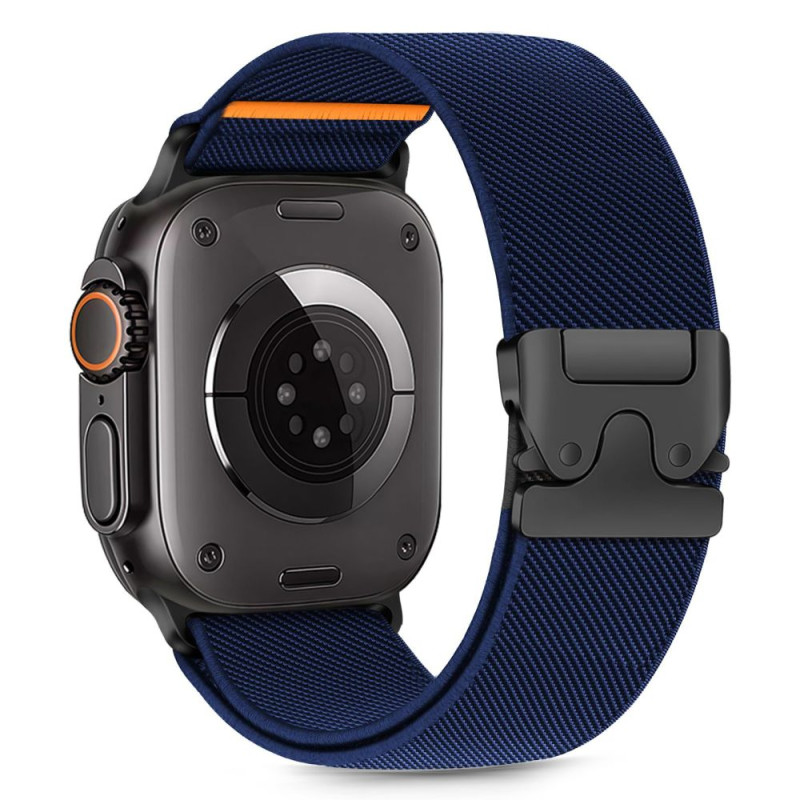 „Tech-Protect“ nailono užsegimas „Apple Watch 44 / 45 / 46 / 49 mm“ – tamsiai mėlynas