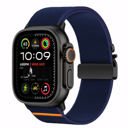 „Tech-Protect“ nailono užsegimas „Apple Watch 44 / 45 / 46 / 49 mm“ – tamsiai mėlynas
