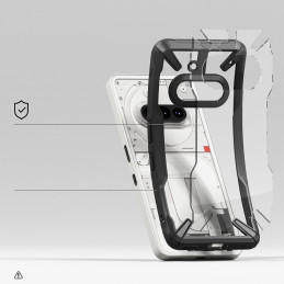 „Ringke Fusion X“ dėklas, skirtas „Nothing Phone 3A“ – juodas