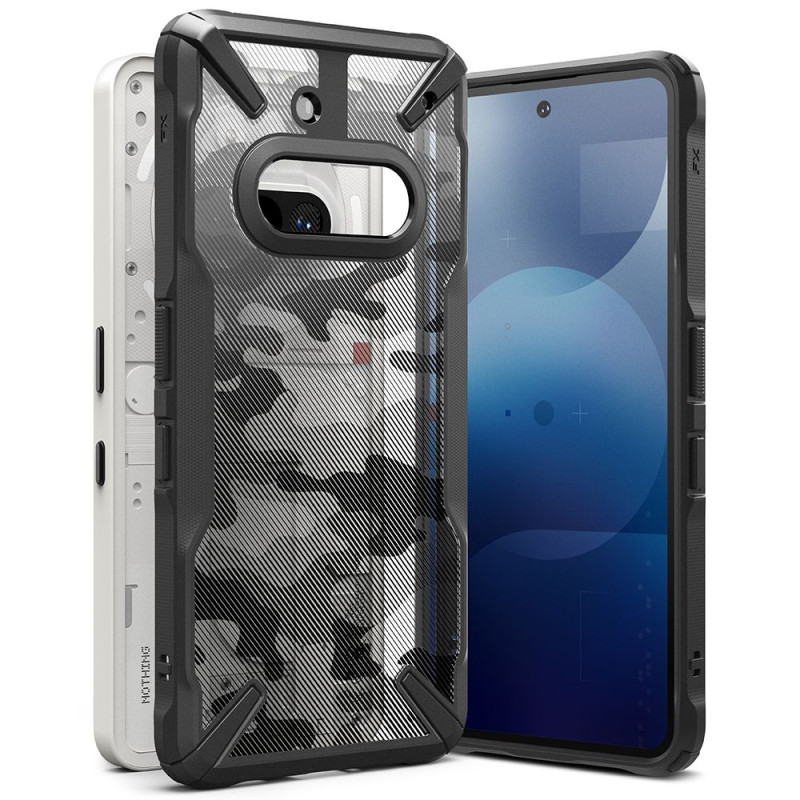 „Ringke Fusion X“ dėklas, skirtas „Nothing Phone 3A“ – skaidriai pilkas
