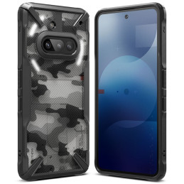 „Ringke Fusion X“ dėklas, skirtas „Nothing Phone 3A“ – skaidriai pilkas