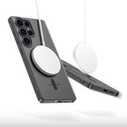 „Tech-Protect MagSlim MagSafe“ dėklas, skirtas „Samsung Galaxy S25 Edge“ – matinės juodos spalvos