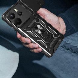 „Tech-Protect CamShield Pro“ dėklas, skirtas „Xiaomi Redmi Note 14 4G / LTE“ – matinės juodos spalvos