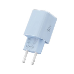 „Tech-Protect NCM33W“ 2 prievadų PD33W/ QC3.0 sieninis įkroviklis – mėlynas