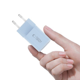 „Tech-Protect NCM33W“ 2 prievadų PD33W/ QC3.0 sieninis įkroviklis – mėlynas