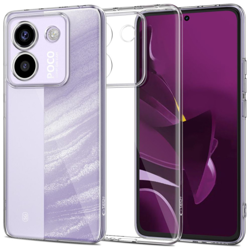 „Tech-Protect FlexAir“ dėklas, skirtas „Xiaomi Poco M7 Pro 5G“ – skaidrus