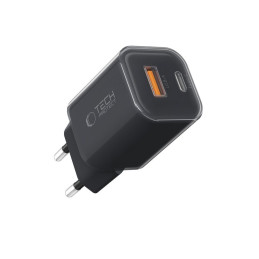 „Tech-Protect NCM33W“ 2 prievadų PD33W/ QC3.0 sieninis įkroviklis – juodas