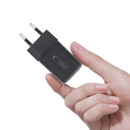 „Tech-Protect NCM33W“ 2 prievadų PD33W/ QC3.0 sieninis įkroviklis – juodas