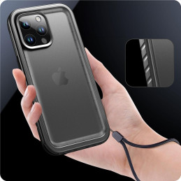 „Tech-Protect ShellBox IP68“ dėklas, skirtas „iPhone 15“ – juodas