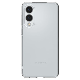 „Spigen“ skystųjų kristalų dėklas, skirtas „Samsung Galaxy S25 Edge“ – skaidrus