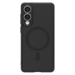 „Spigen Ultra Hybrid Mag“ dėklas su „MagSafe“ technologija, skirtas „Samsung Galaxy S25 Edge“ – juodas, permatomas