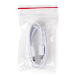 Samsung EP-DA705BWE USB-C - USB-C 3A kabelis 1 m (OOB masinis - pakaitinė pakuotė) - baltas