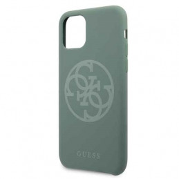 Guess GUHCN58LS4GKA iPhone 11 Pro chaki spalvos kietas silikoninis 4G dėklas Tone On Tone