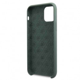 Guess GUHCN58LS4GKA iPhone 11 Pro chaki spalvos kietas silikoninis 4G dėklas Tone On Tone