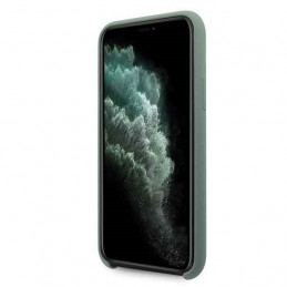 Guess GUHCN58LS4GKA iPhone 11 Pro chaki spalvos kietas silikoninis 4G dėklas Tone On Tone